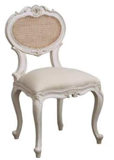 French Chair Heart w/Rattan
